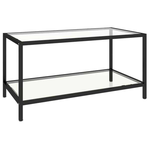 Berkfield Tea Tables 2 pcs Tempered Glass Transparent