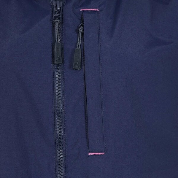 Lazy Jacks LJ67 - Ladies Long Waterproof Coat - Marine Posy