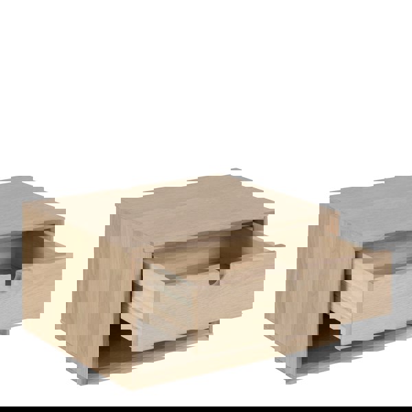 Furniture To Go Century 1 Drawer Wall Mounted Bedside Table in Oak