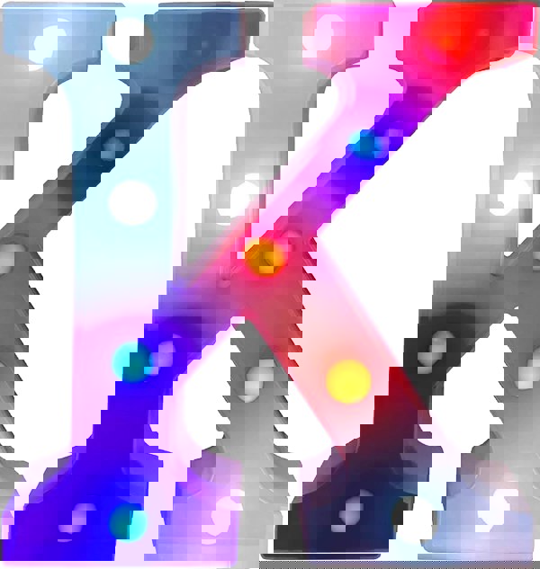 St Helens Battery Operated RGB Letter   With Remote Control Letter K