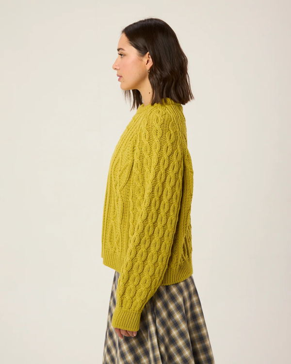Peregrine Beckett Cable Knit Crew Jumper