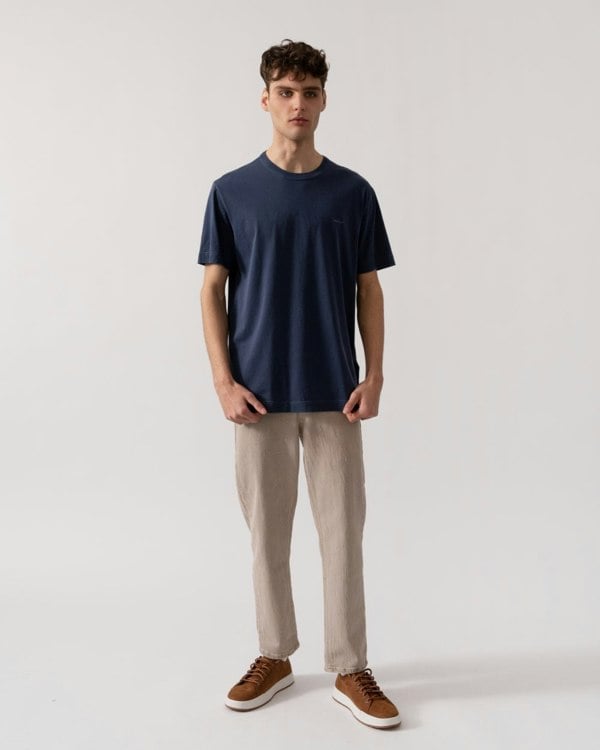 Gant Mens Short Sleeve Sunfaded T-Shirt - 423 Persian Blue