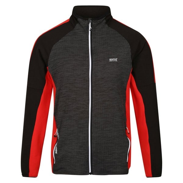 Regatta Mens Hepley Full Zip Fleece Jacket - Seal Grey/Seville