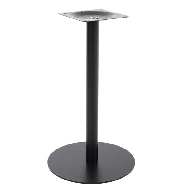 Industrial Style Round Table Base Single Pedestal Table Leg Black Living and Home