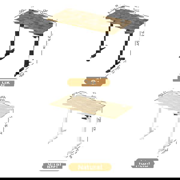 Levede Electric Standing Desk Height Adjustable with Memory Control 120cm Wide