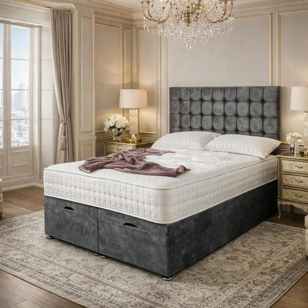 Great British Beds Small Cube Divan Ottoman Bed
