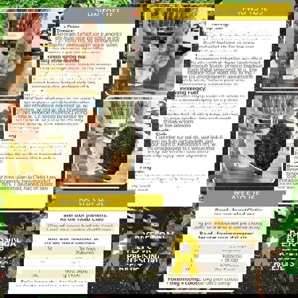 Bronte Heritage Clematis Fertiliser 120g – Controlled-release granules for climbers like honeysuckle & ivy. Boosts growth & flowering. Easy-apply