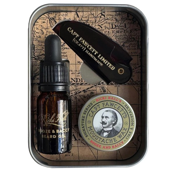 Captain Fawcett Ricki Hall Booze & Baccy Grooming Survival Kit