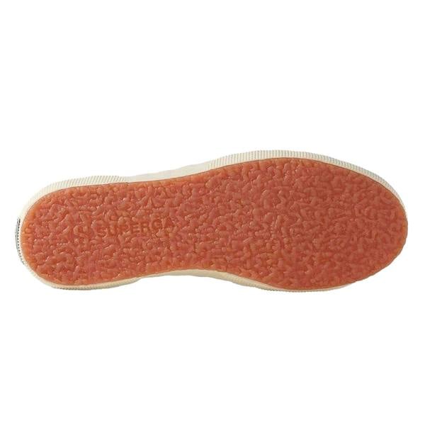 Superga Womens/Ladies Striped Flat Trainers - Red/Off White - 