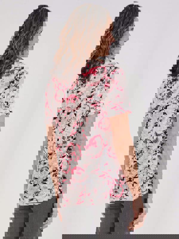 TIGI Rose Bloom Printed Top