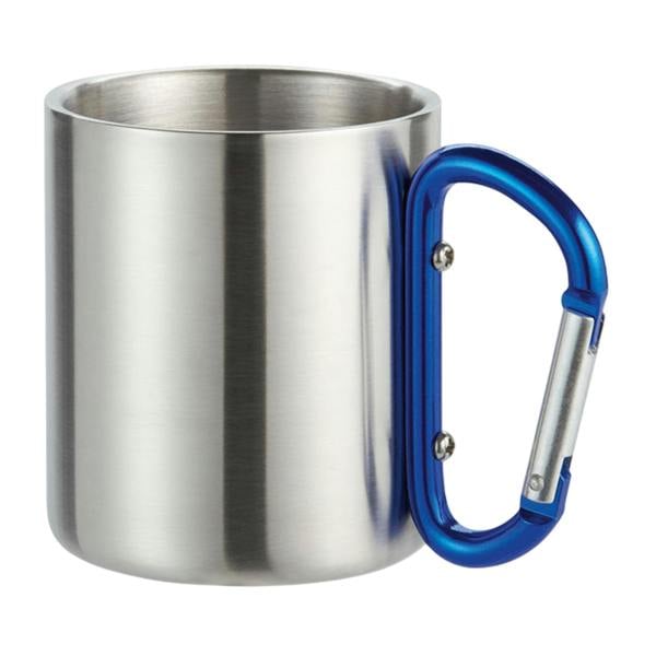 MidOcean Trumbo Metal Carabiner Clip Mug - Blue - 