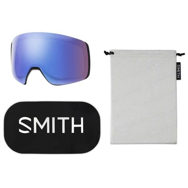 Smith Ski Goggles 4D Mag 0JX XP Black ChromaPop Everyday Green Mirror & CP Storm Blue Sensor Mirror