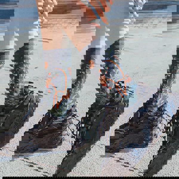 Anyfootwear 5 Pairs Size 5-9 of Fashion Long Sock Cartoon Personalized Creative Nature Blue Flower For Men Woman Foot Cold Winter Warm Comfortable