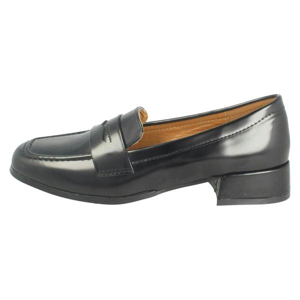 Spot On Ladies Spot On Low Heel Loafer Shoes F90155