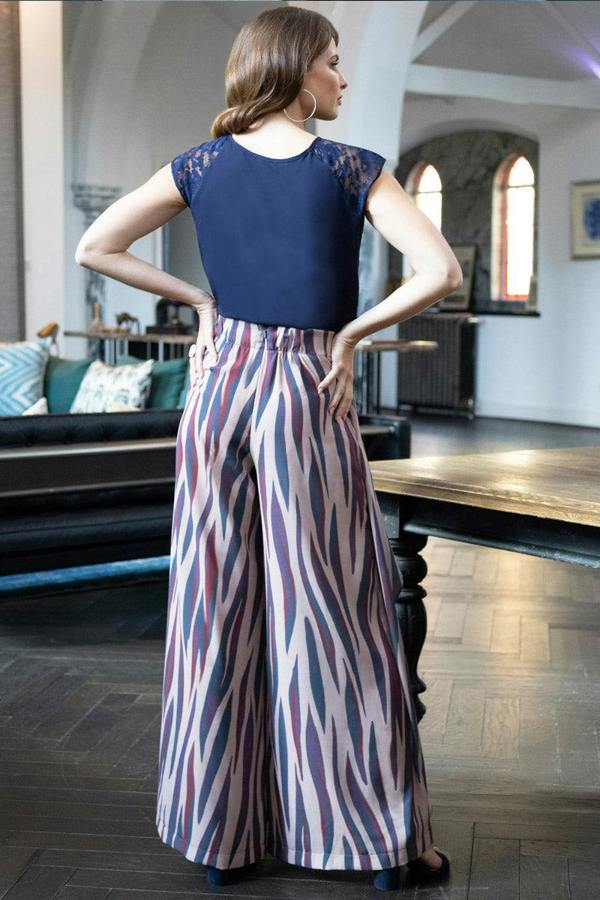 HotSquash Palazzo Pants with Side Frill