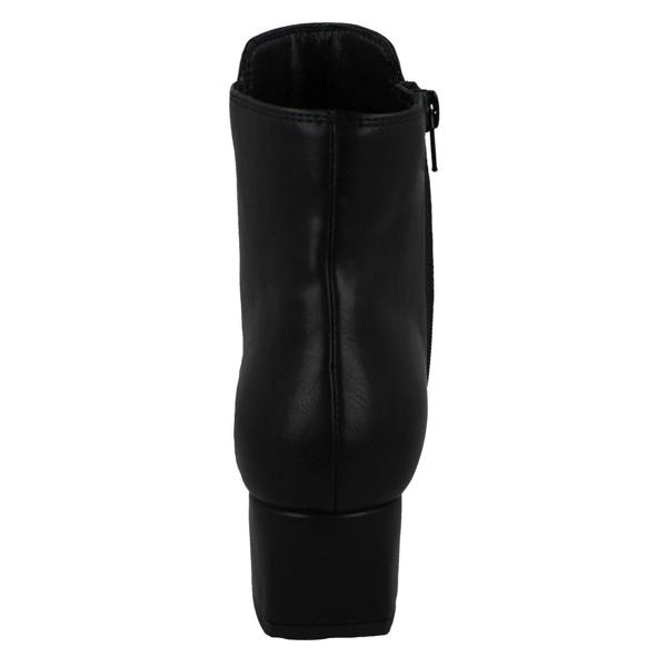 Spot On Ladies Spot On Mid Heel Ankle Boots F51095