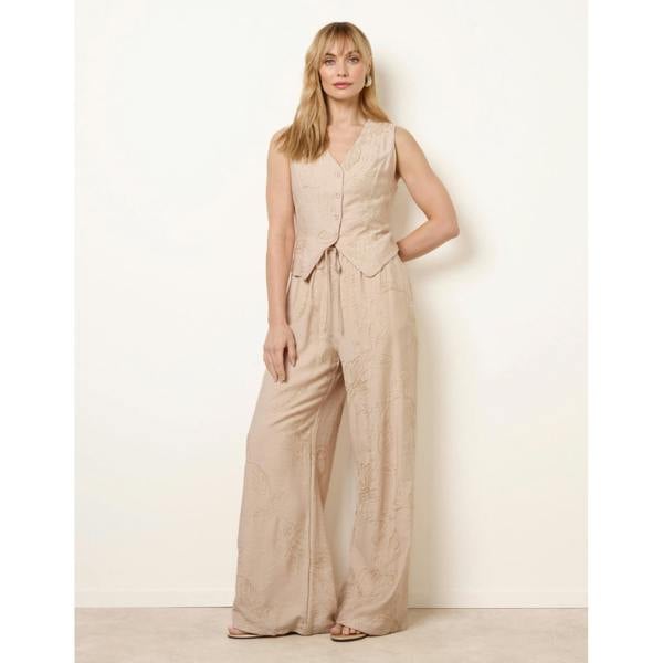 Blue Vanilla Embroidered Pattern Co-Ord Set