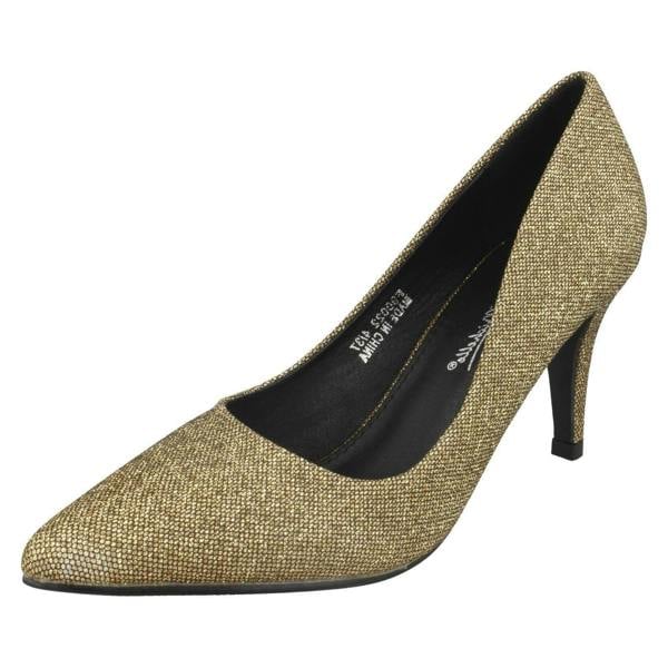 Anne Michelle Ladies Anne Michelle Mid Heel Court Shoes