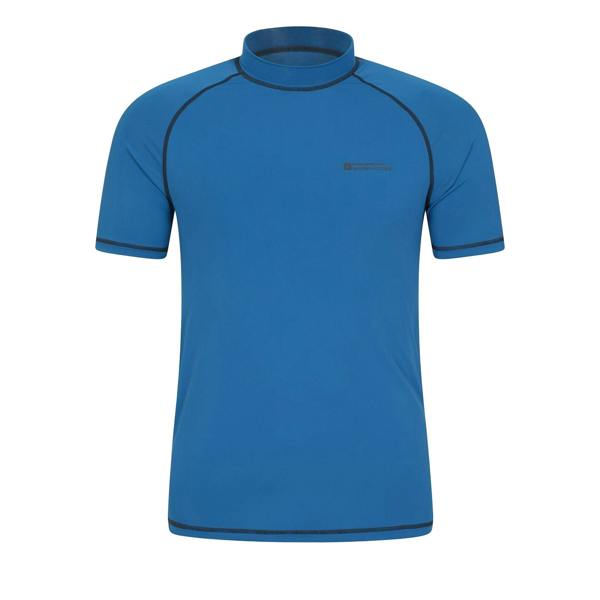 Mountain Warehouse Mens UV Protection Rash Top - Blue - 