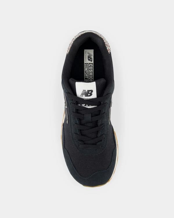 New Balance 515 Womens Trainers in Black - top view