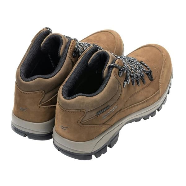 Regatta Mens Bayton Leather Mid Cut Walking Boots - Brown - 