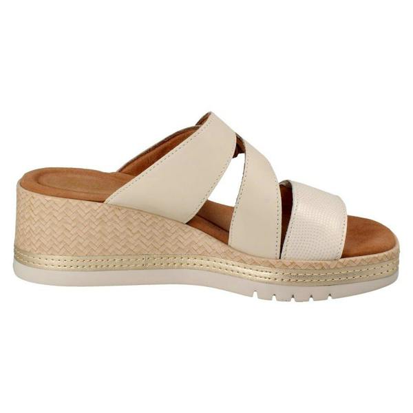 Clarks Ladies Clarks Wedge Heel Mule Sandals - Kidiki Cove