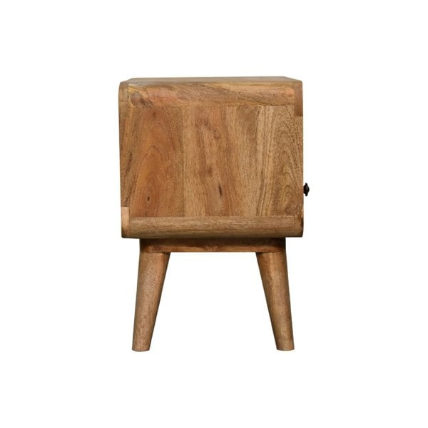Artisan Furniture Mini Curved Oak-ish Media Unit