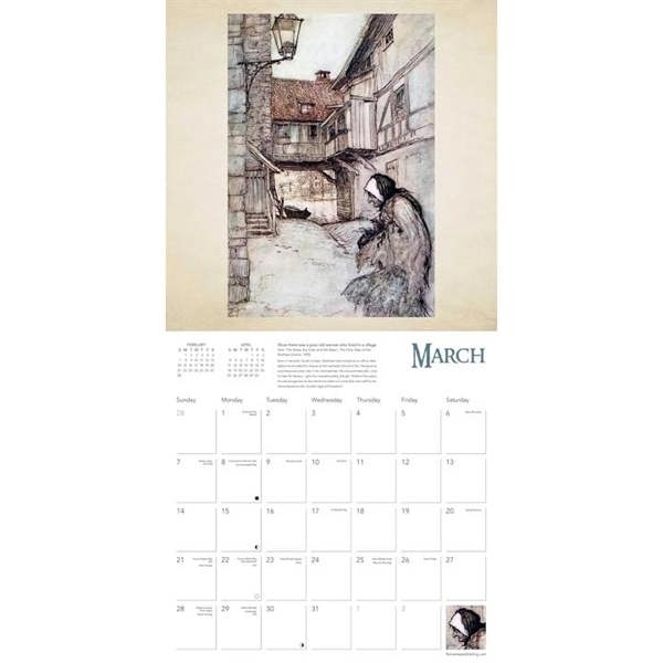 Arthur Rackham Calendar 2027, Wall Calendars, Month To View, Art, Gift