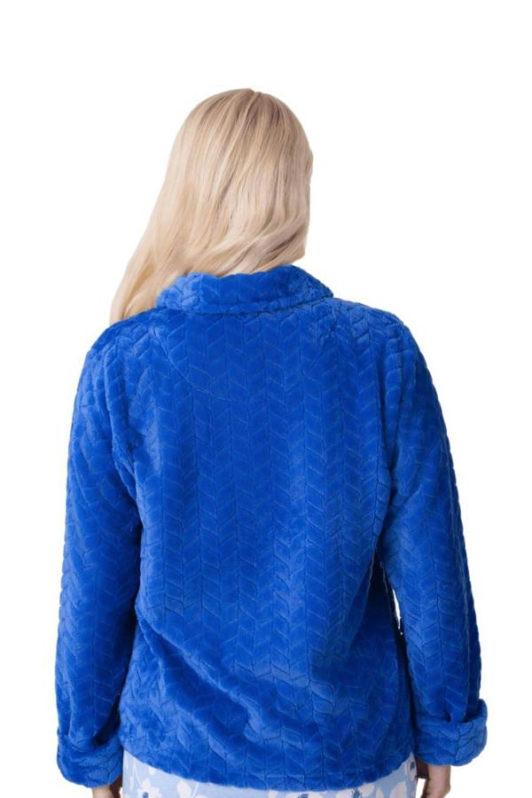 Womens Supersoft Button Front Embossed Bed Jacket