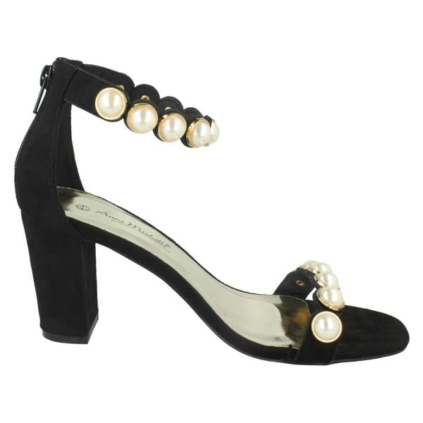 Anne Michelle Ladies Anne Michelle Pearl Trim Sandals