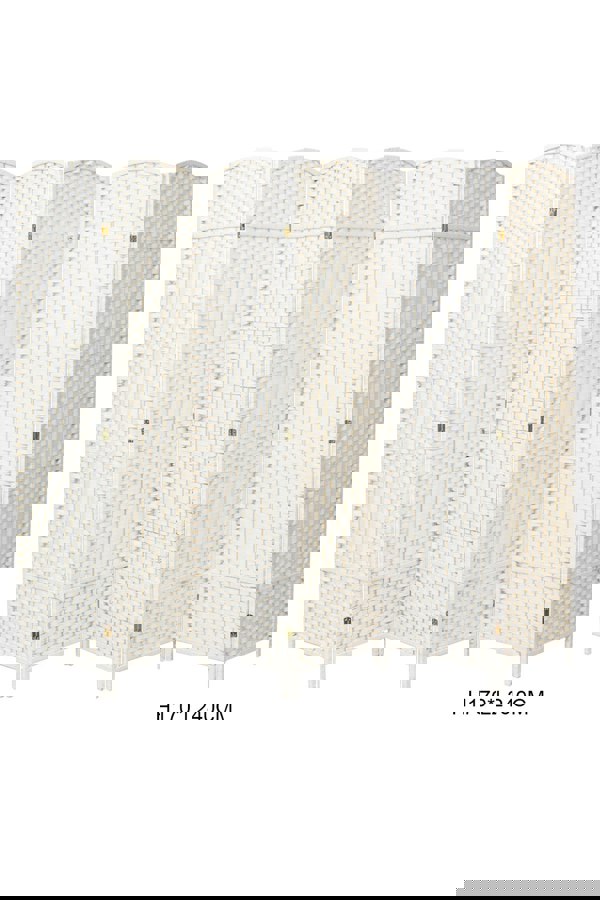 Living and Home Folding Solid Wood Room Divider Privacy Screen