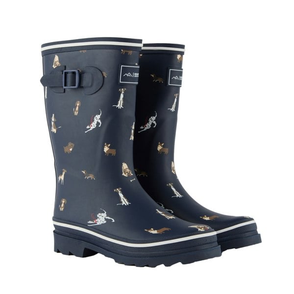Regatta Womens Amelia Dogs Wellington Boots - Navy