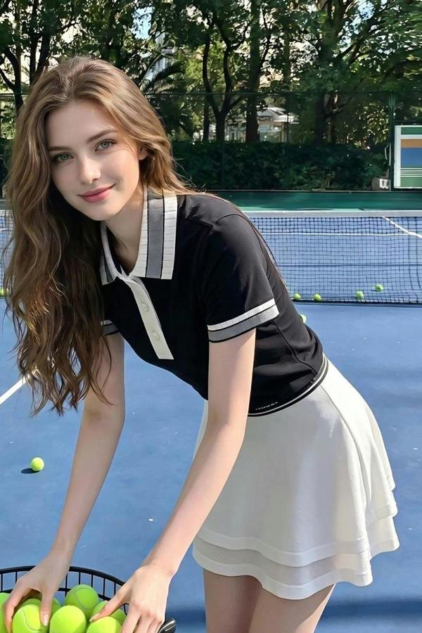 Anniou Women's Tennis Polo