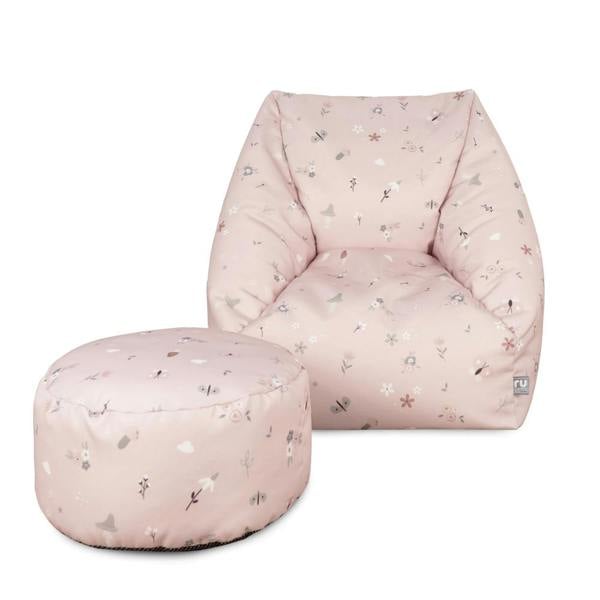 rucomfy Kids Bean Bag Chair with Footstool - Whimsical Wonder Armchair Seat