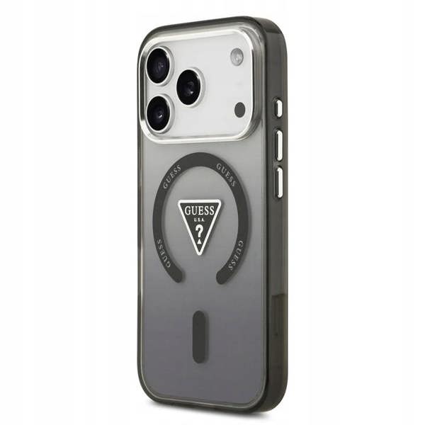 Guess IML Gradient Triangle Logo Case with MagSafe for iPhone 17 Pro Max 6.9" Black - GUHMP17XHGTMLCGK