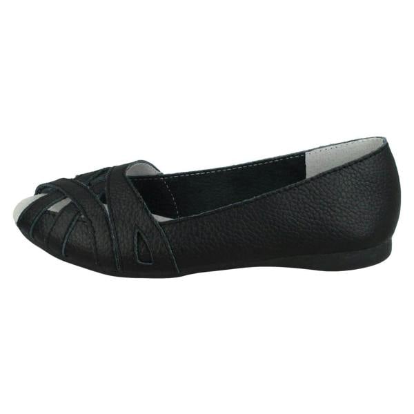 Down to Earth Ladies Down To Earth Peep Toe Casual Shoes F00328