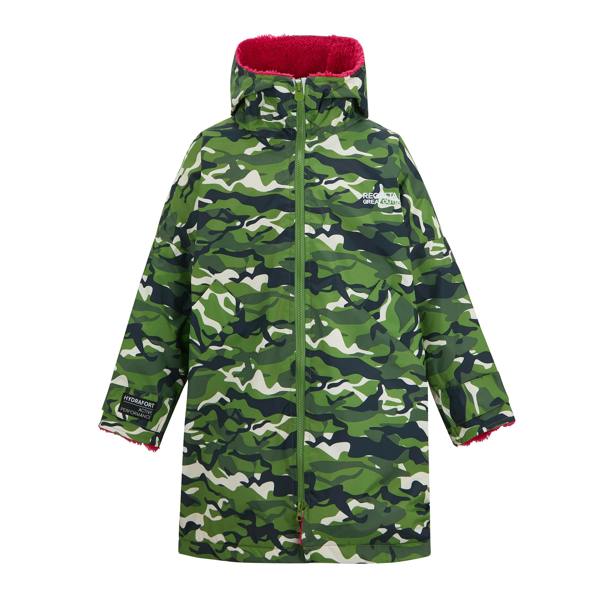 Regatta Childrens/Kids Camouflage Waterproof Changing Robe - Storm Blue/Nordic Blue - 