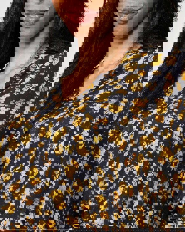 Tommy Hilfiger Moss Crepe Rose Womens Blouse