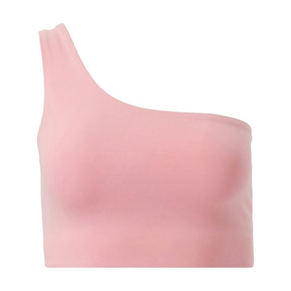 Girlfriend Collective Womens/Ladies Bianca One Shoulder Sports Bra - Candy Pink