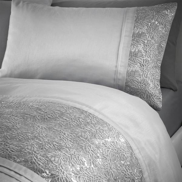 Rouen Silver Duvet Cover Set