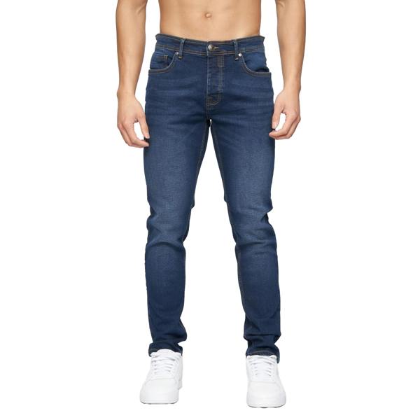 Crosshatch Mens Buraca Slim Jeans - Dark Wash - 