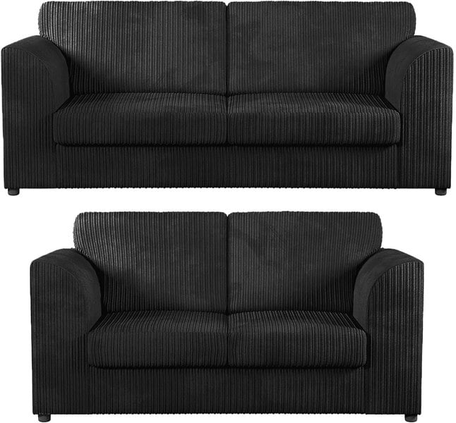 Furnishings For Less Luxor Full Jumbo 3 + 2 Seater Sofa Set – Full Back