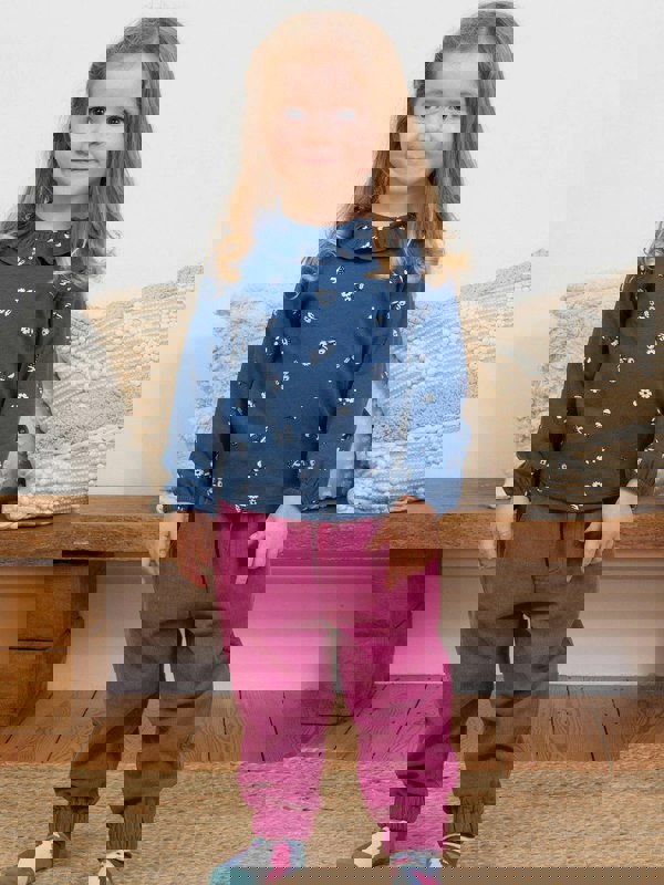 Kite Girls Organic Forage Floral Frill Top