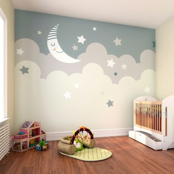 Origin Murals Nighttime Children's Sky Wall Mural