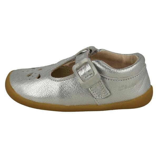 Clarks Girls Clarks Casual T-Bar Shoes Roamer Star