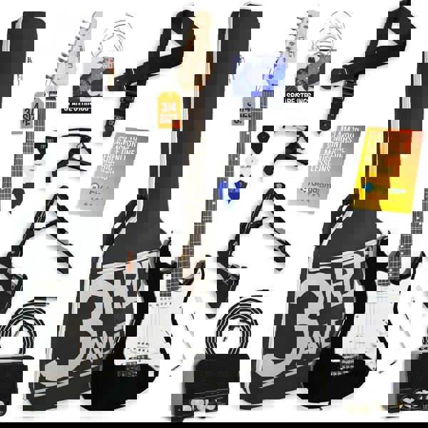 3rd Avenue 3/4 Size Electric Guitar Pack with Amp#Colour_Black