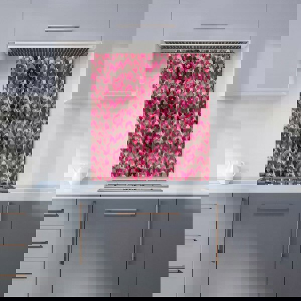 Warren Reed - Designer Modern Pink Animal Print Kitchen Splashback
