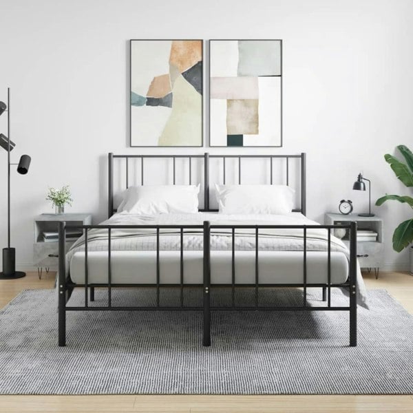Berkfield Bedside Cabinets 2 pcs Concrete Grey 40x35x47.5 cm Engineered Wood