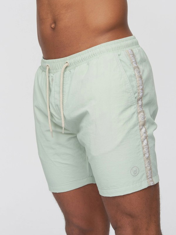 Duck and Cover Gathport Swim Shorts Sage