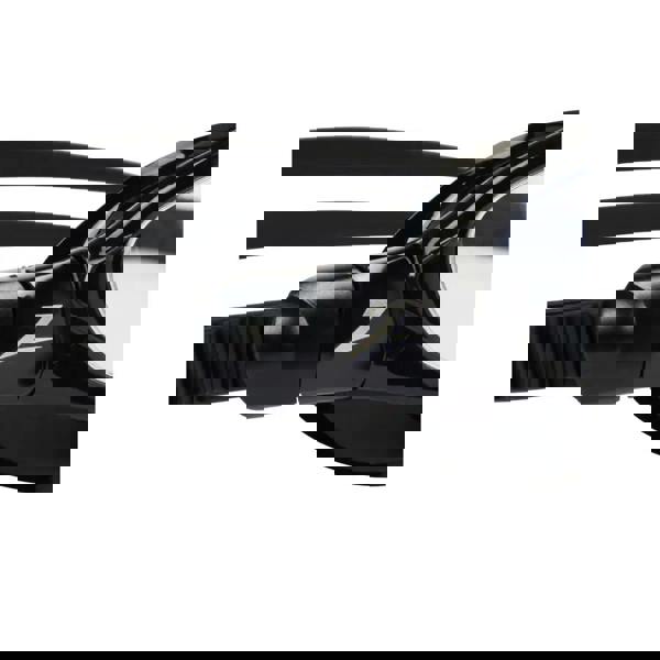 Zoggs Spectra swim goggles in black with clear lenses and adjustable strap